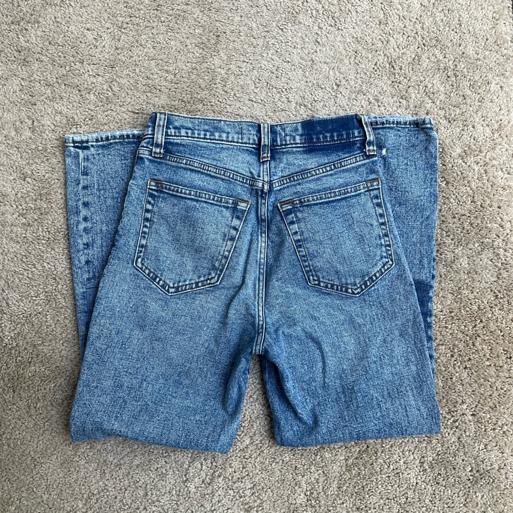 Abercrombie & Fitch Two-Tone Ankle Straight Jeans - Picture 4 of 6
